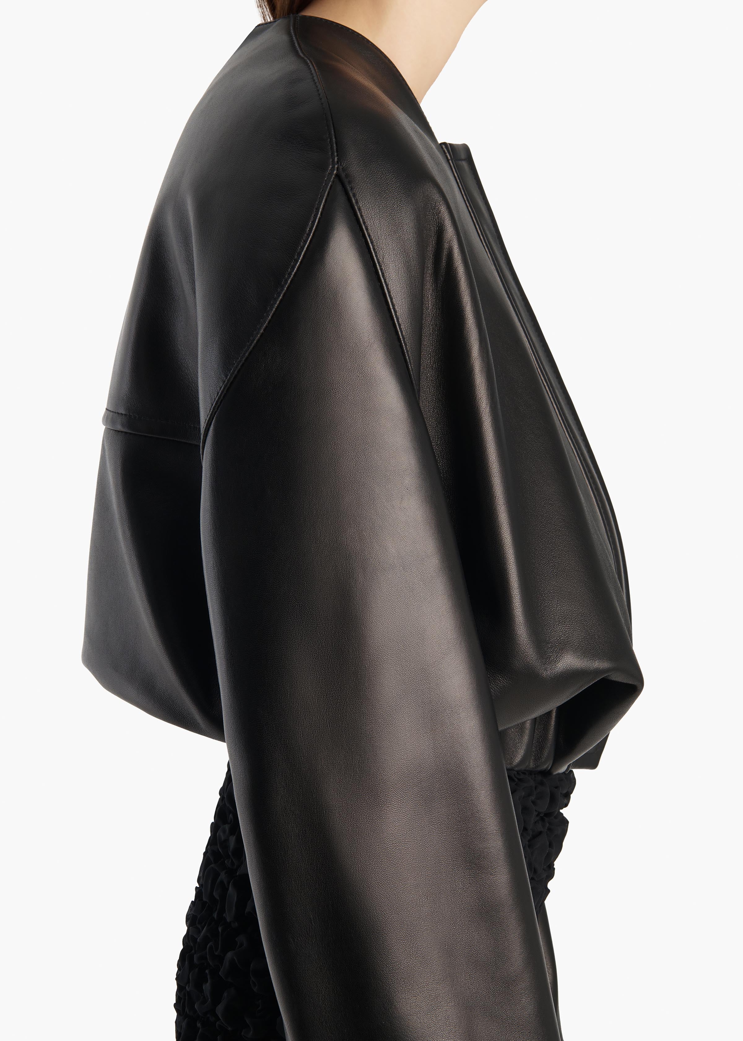 aokiboutique  - Cordan Jacket in Black Leather