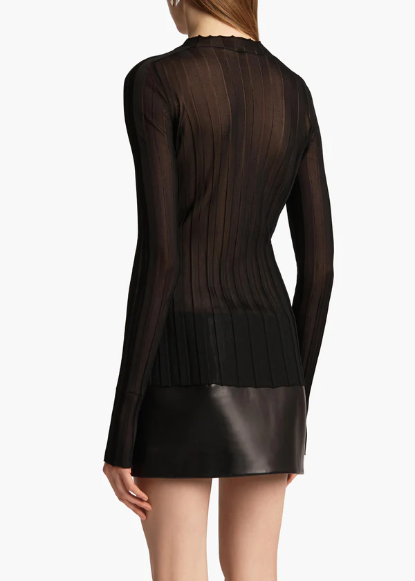 Cosette Top in Black BACK VIEW