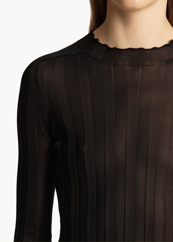 Cosette Top in Black DETAILED VIEW 1