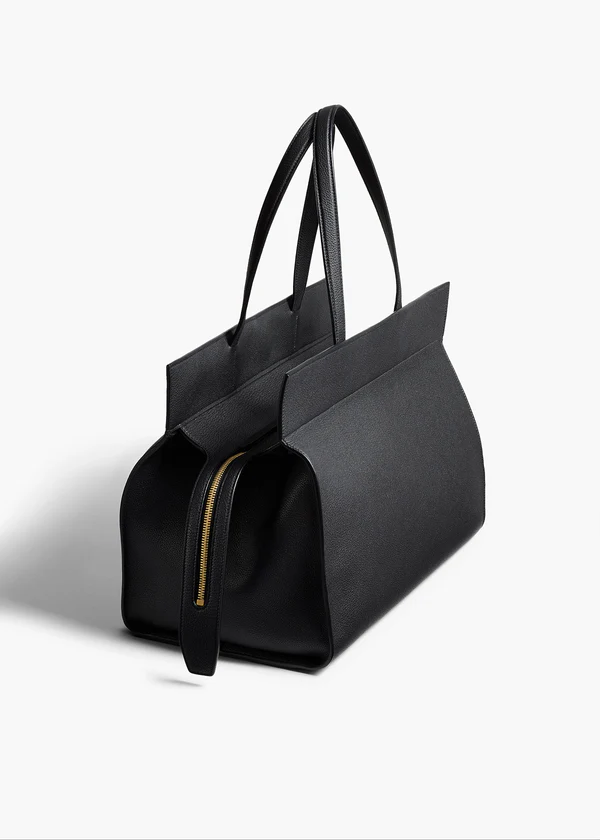 Crosby Bag in Black Pebbled Leather BACK VIEW