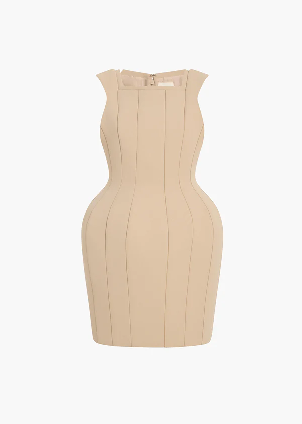 DAN DRESS TEA STAIN DOUBLEFACE 56234114 459 GHOST