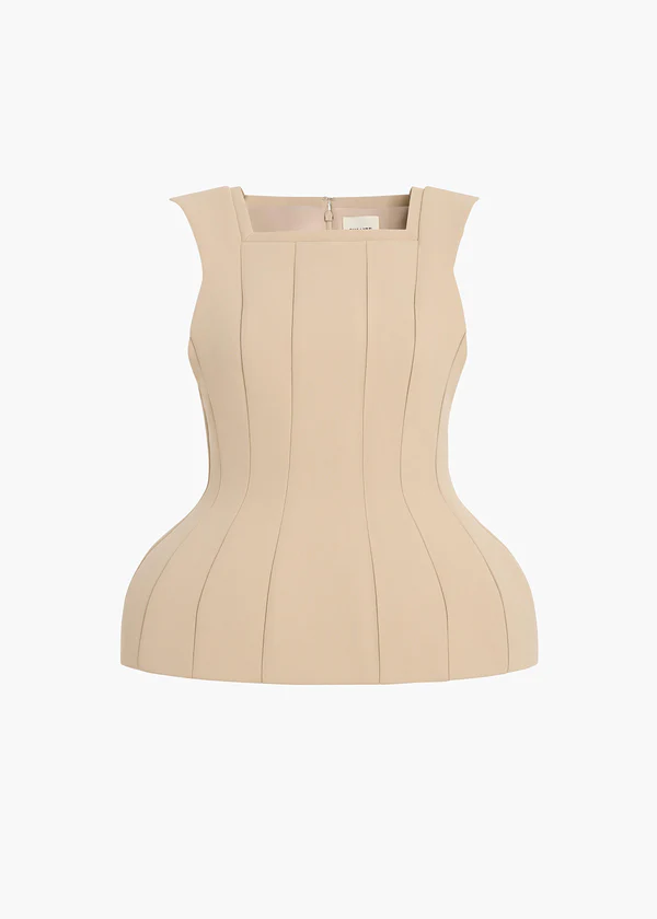 DANI TOP TEA STAIN DOUBLEFACE 24674114 459 GHOST