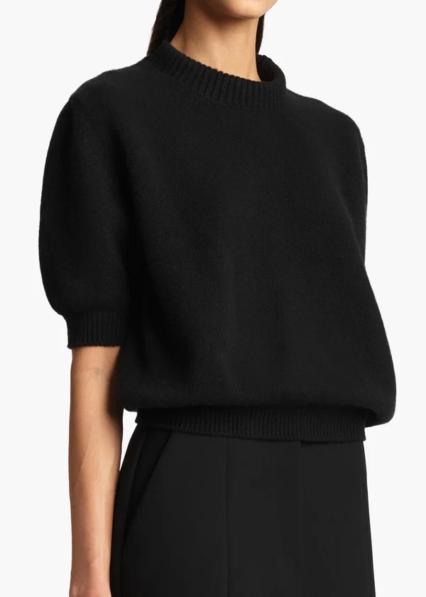 Davin Sweater in Black DETAILED VIEW 1