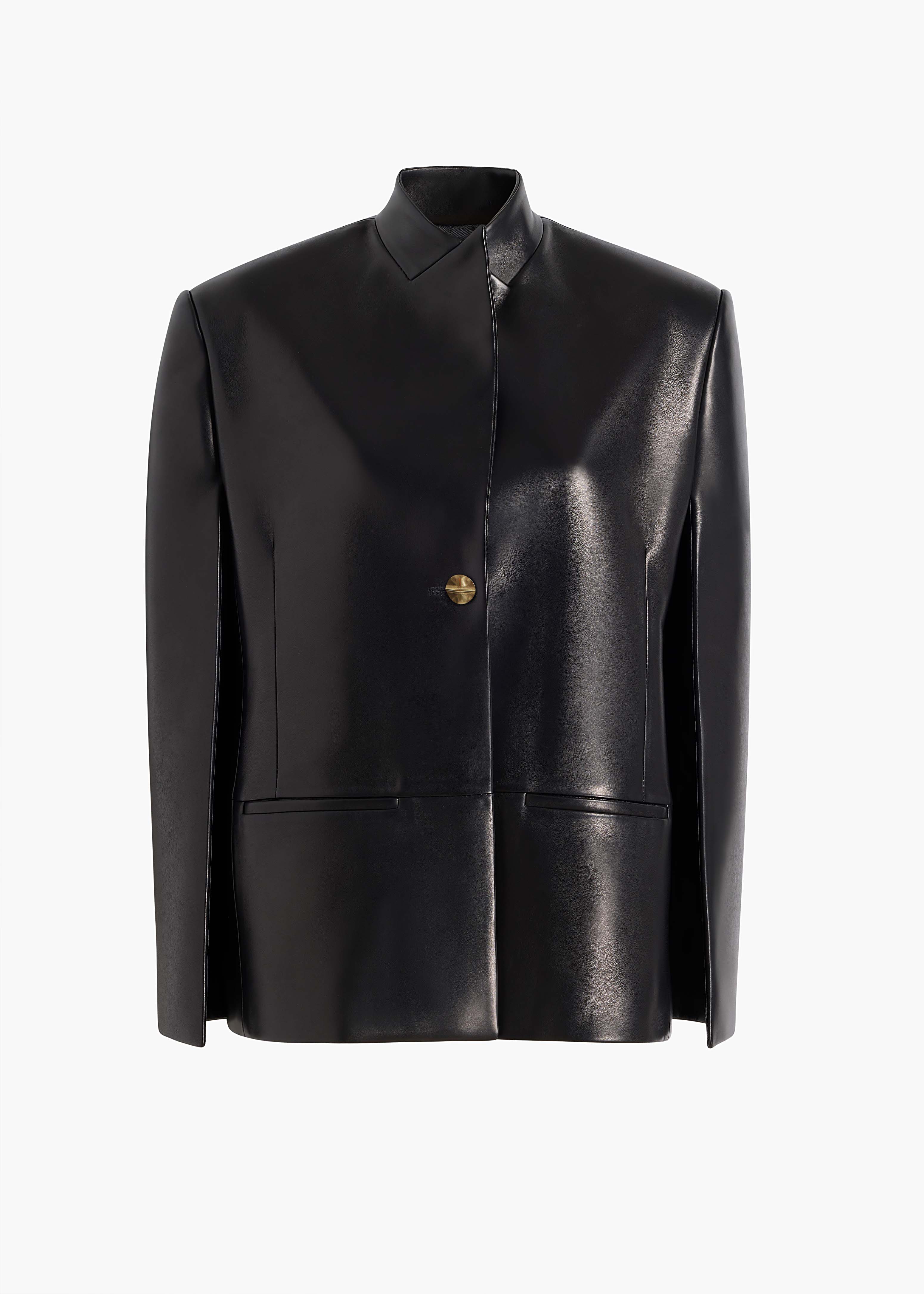 aokiboutique  - Dolso Jacket in Black Leather