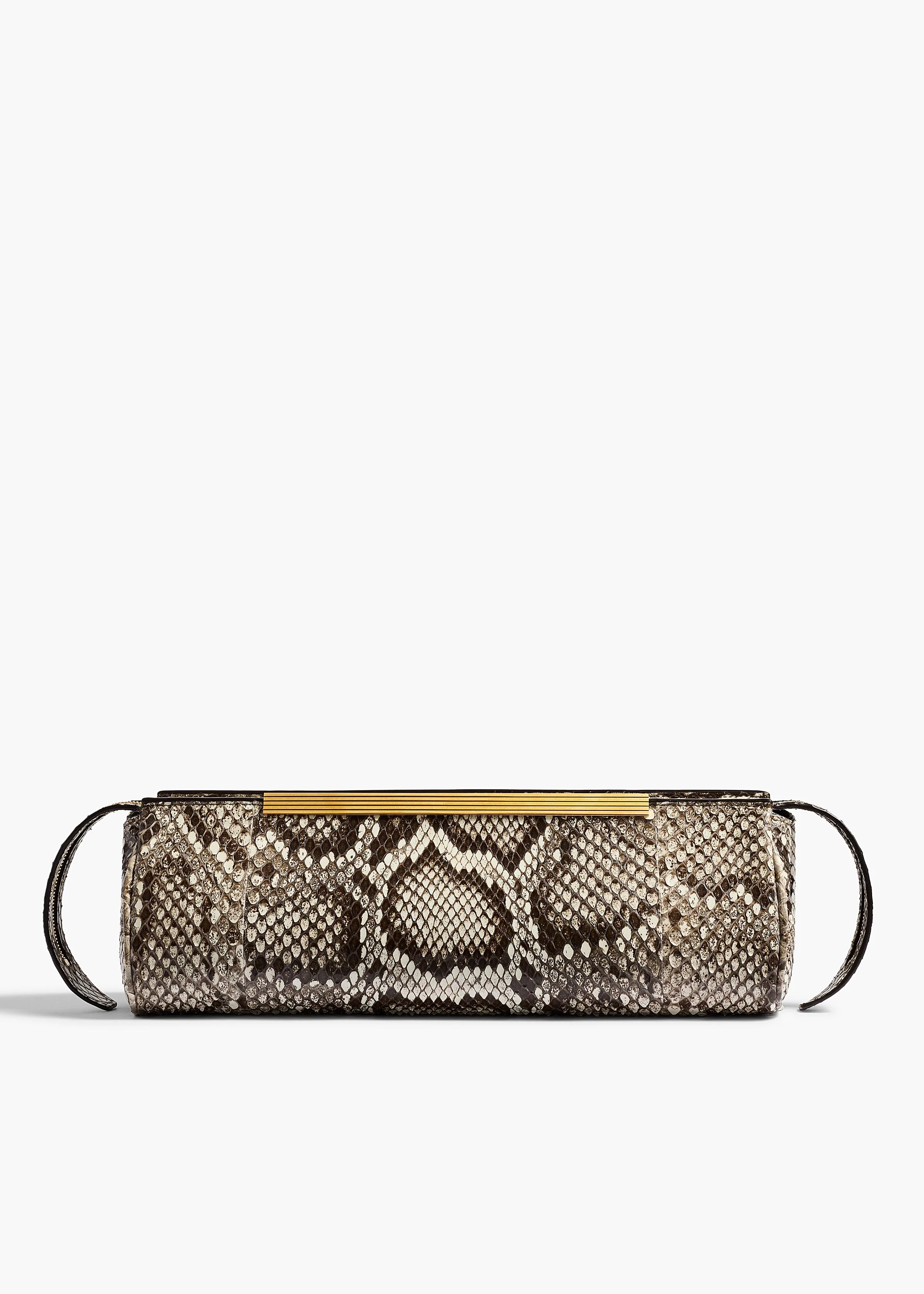 aokiboutique - Donna Evening Clutch in Natural Python