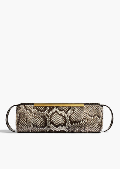 Donna Evening Clutch in Natural Python
