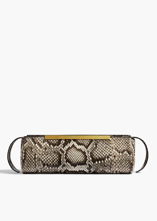 Donna Evening Clutch in Natural Python