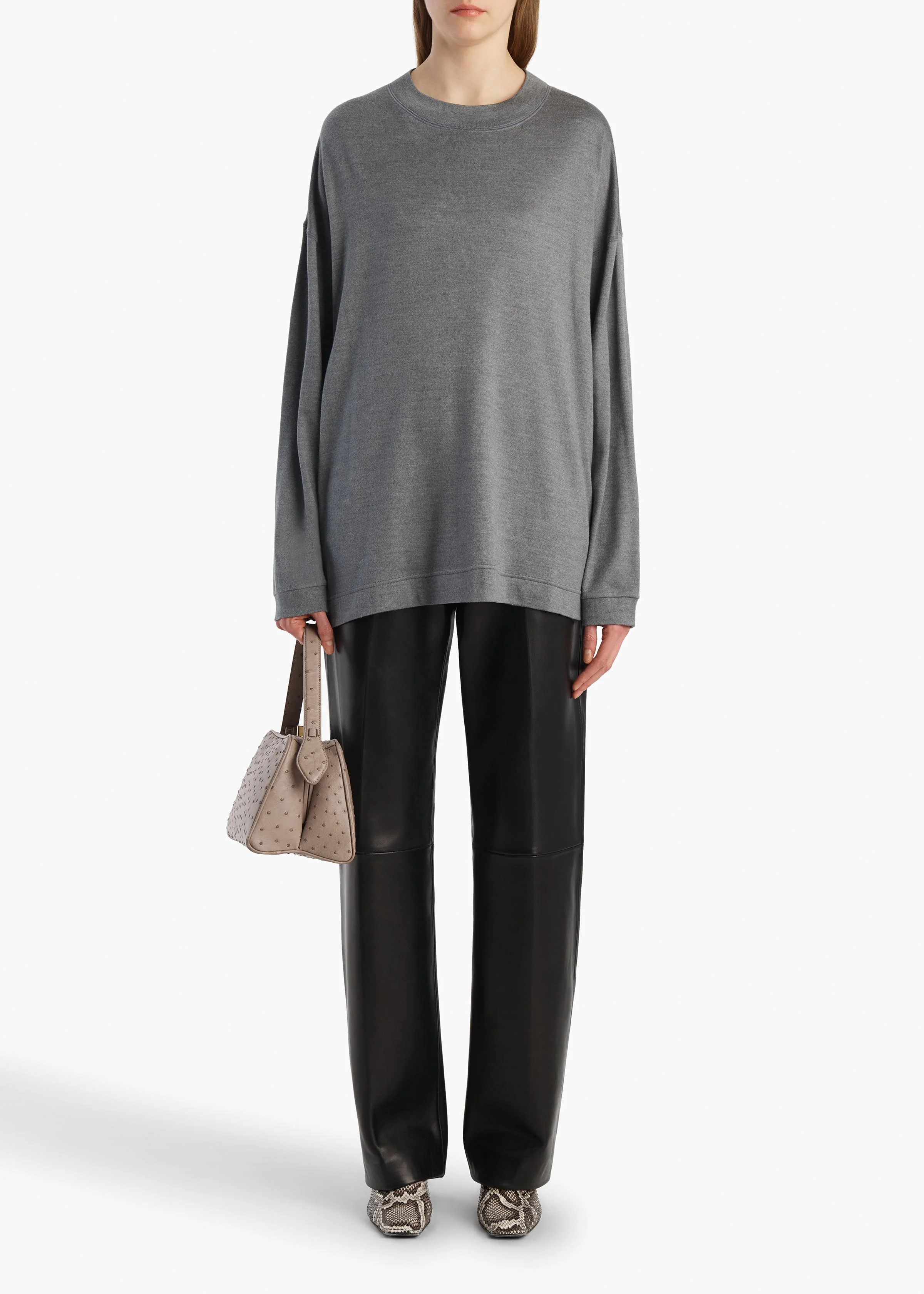 DYLAN TOP HEATHER GREY 182763033 242 A STYLED