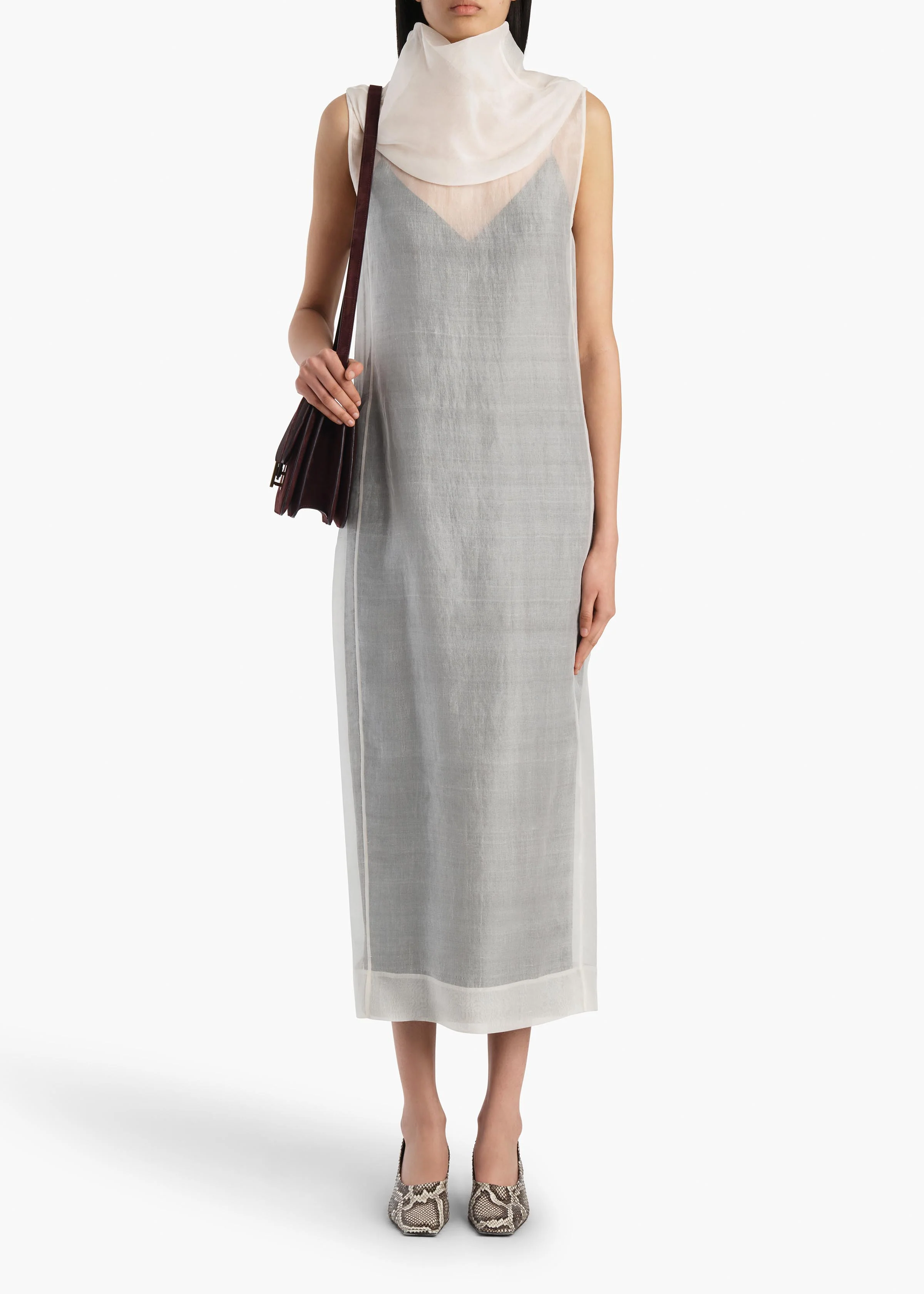 ELVA DRESS CHALK 56393031 168 A STYLED