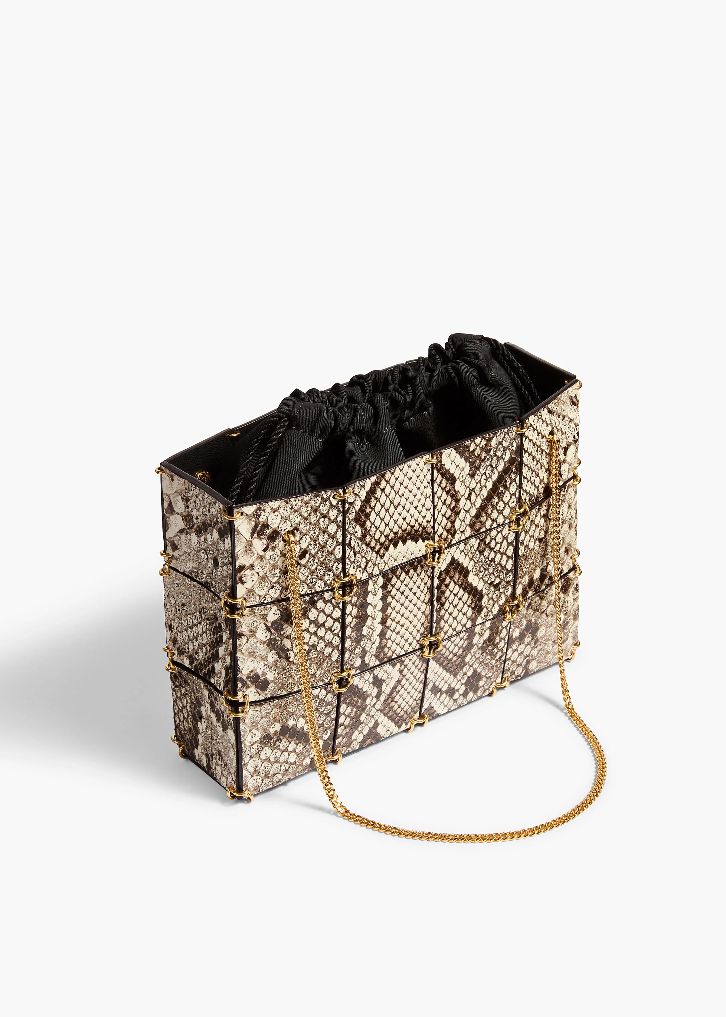 aokiboutique - Mini Emma Bag in Natural Python