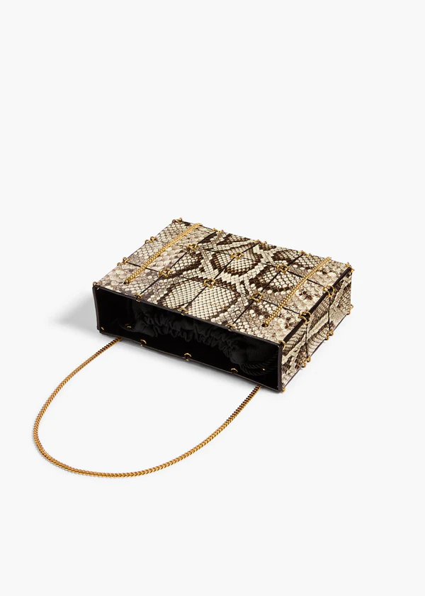 Mini Emma Bag in Natural Python