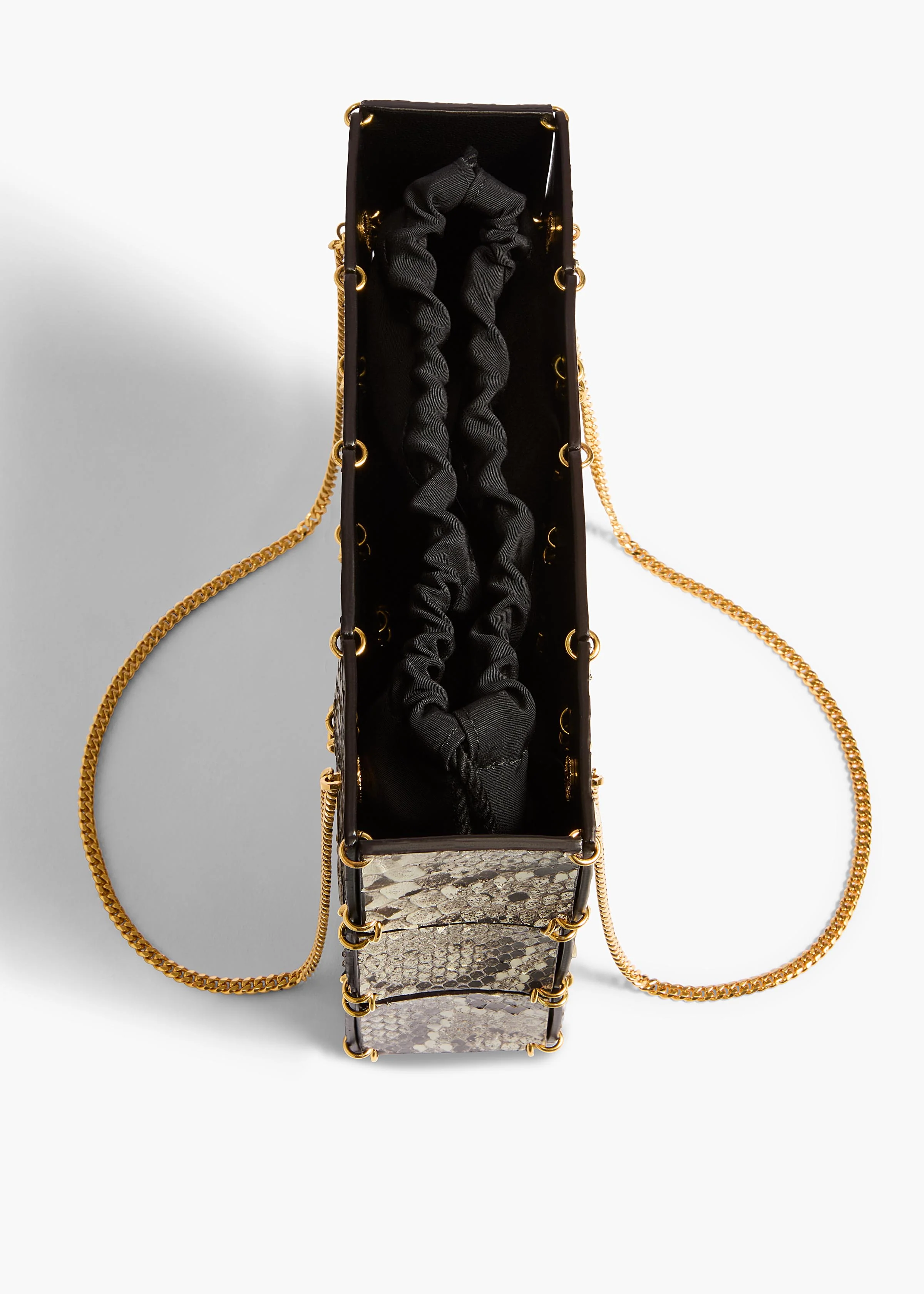 aokiboutique - Mini Emma Bag in Natural Python