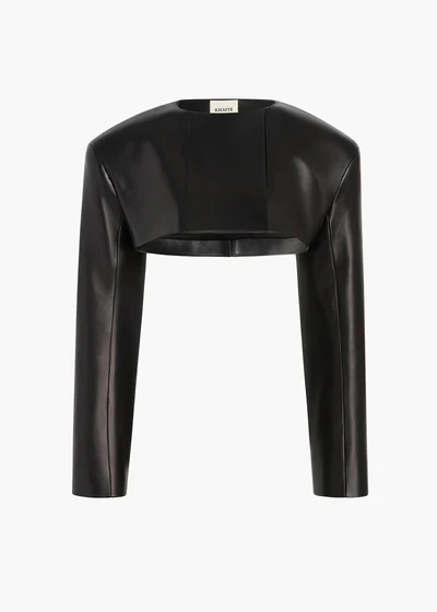 FENLA JACKET BLACK LEATHER 62251012 200 GHOST