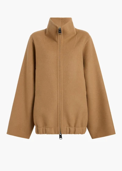 Garret Jacket in Camel FLAT VIEW