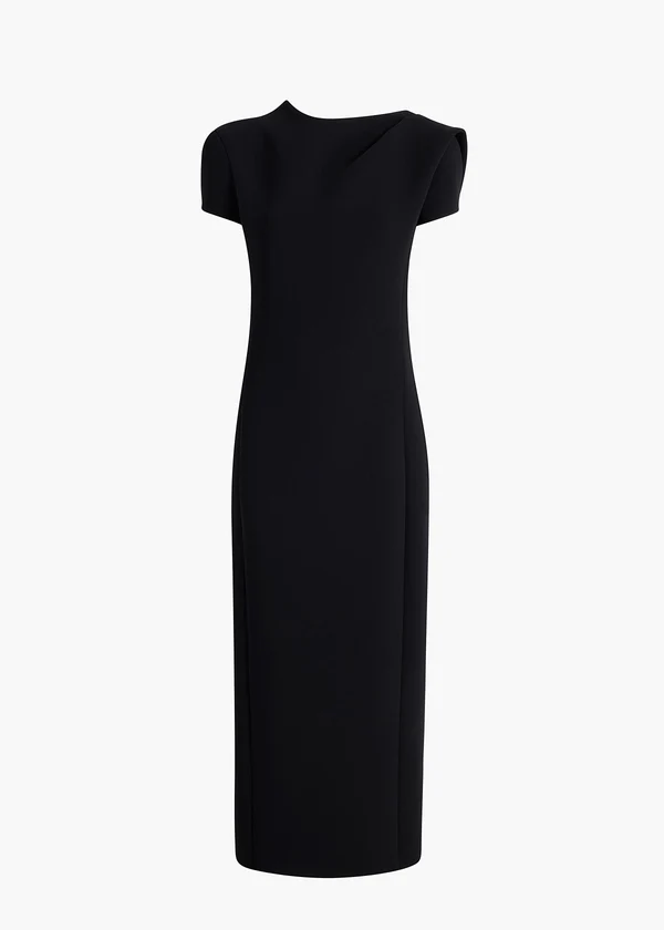 IRYL DRESS BLACK DOUBLEFACE 56114114 200 GHOST