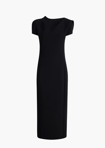 IRYL DRESS BLACK DOUBLEFACE 56114114 200 GHOST