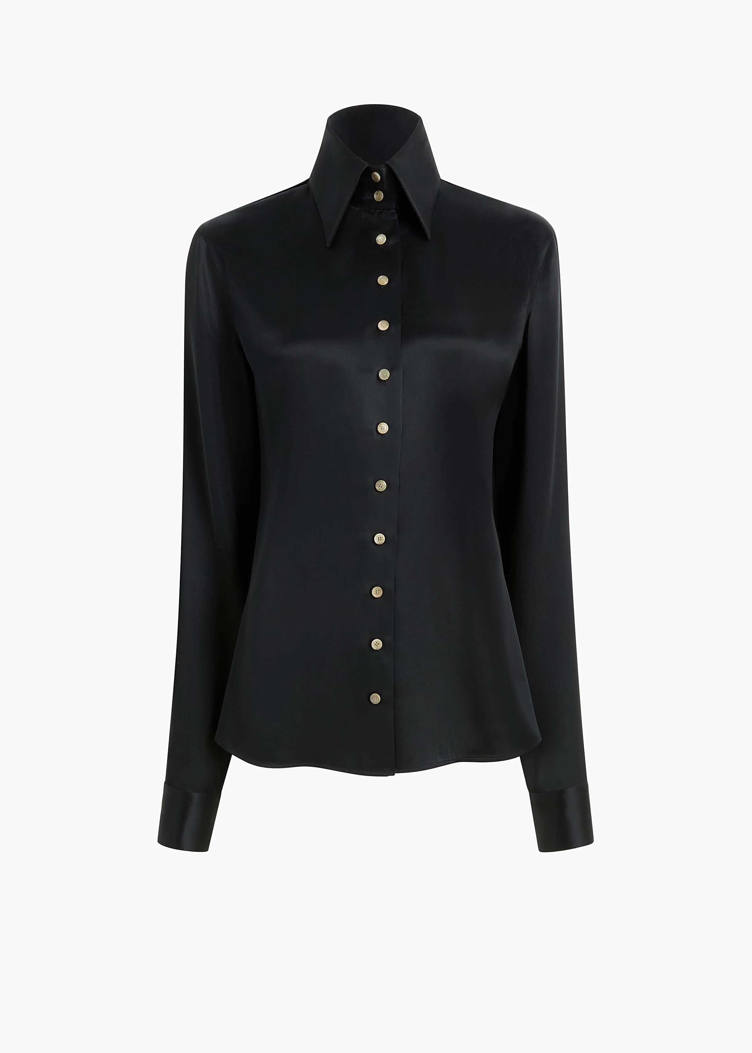 IVY TOP BLACK SATIN 24824120 200 GHOST