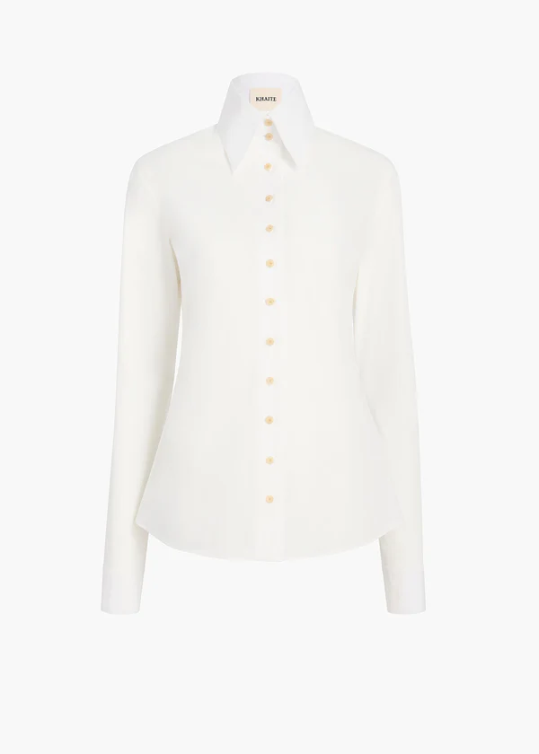 IVY TOP CHALK POPLIN 2482195 168 GHOST