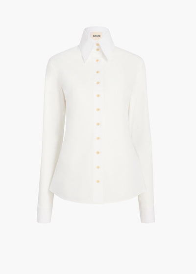 IVY TOP CHALK POPLIN 2482195 168 GHOST