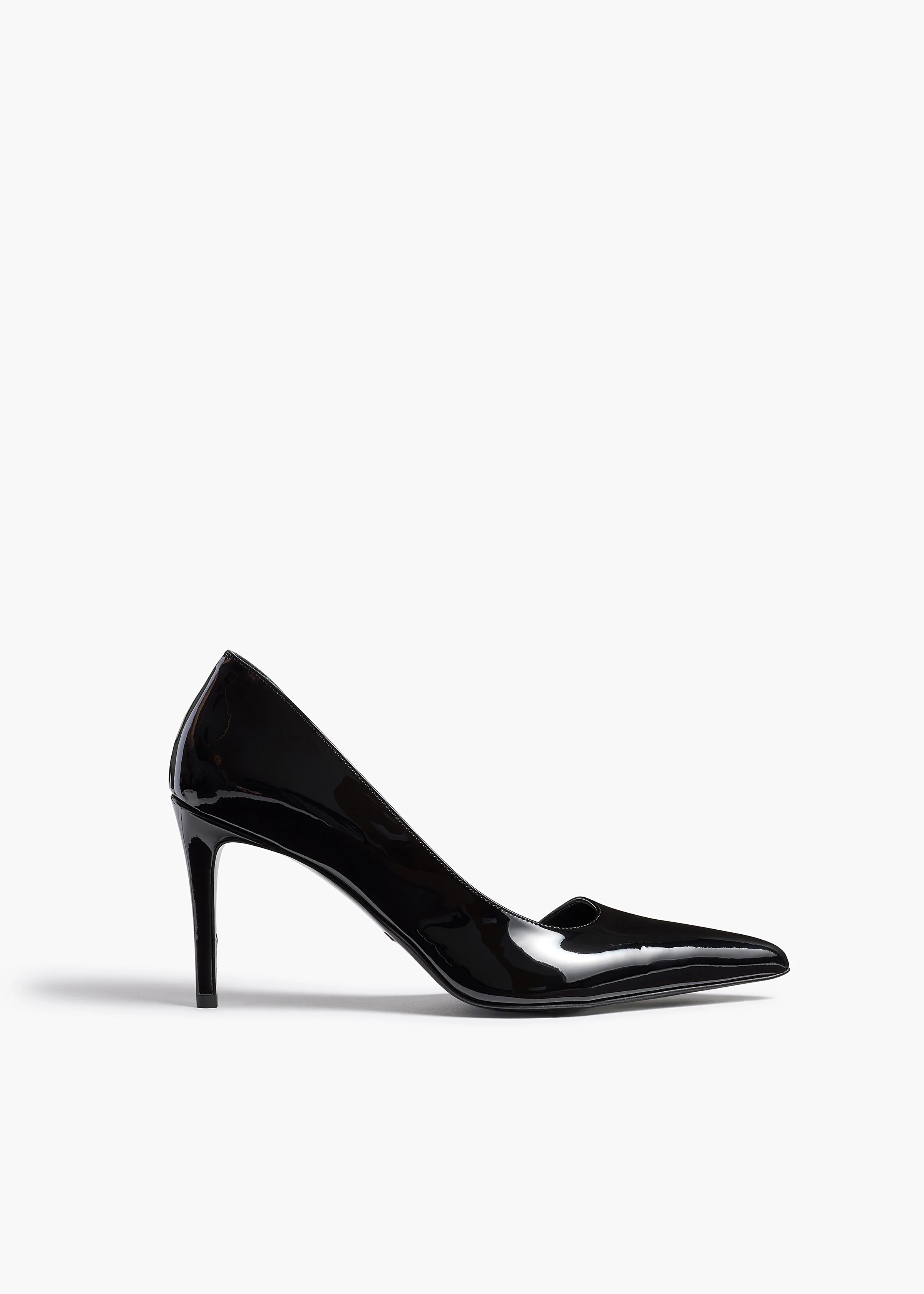 aokiboutique  - Jett D'Orsay Pump in Black Patent Leather