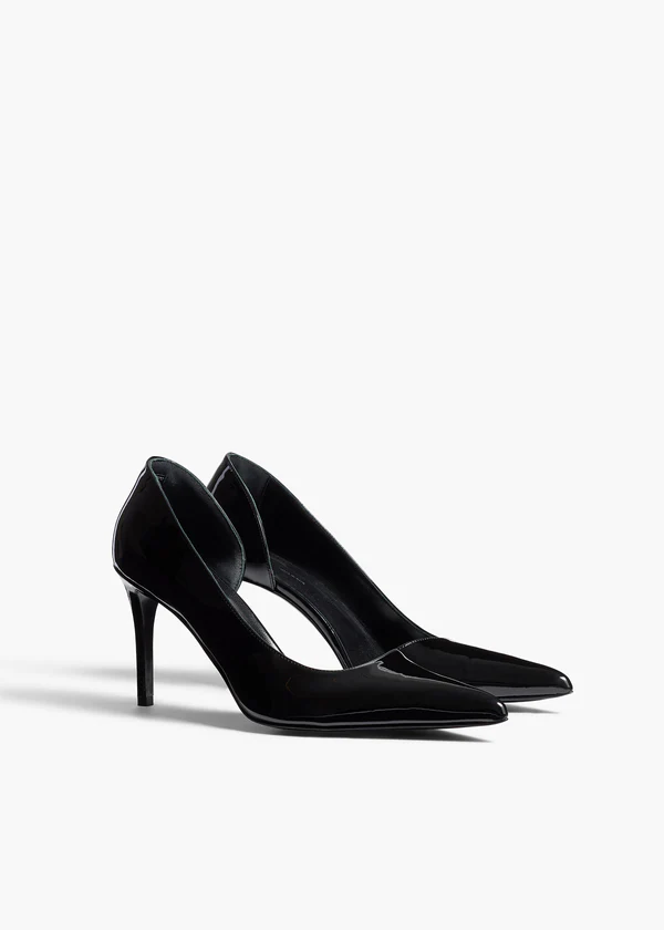 Jett D'Orsay Pump in Black Patent Leather