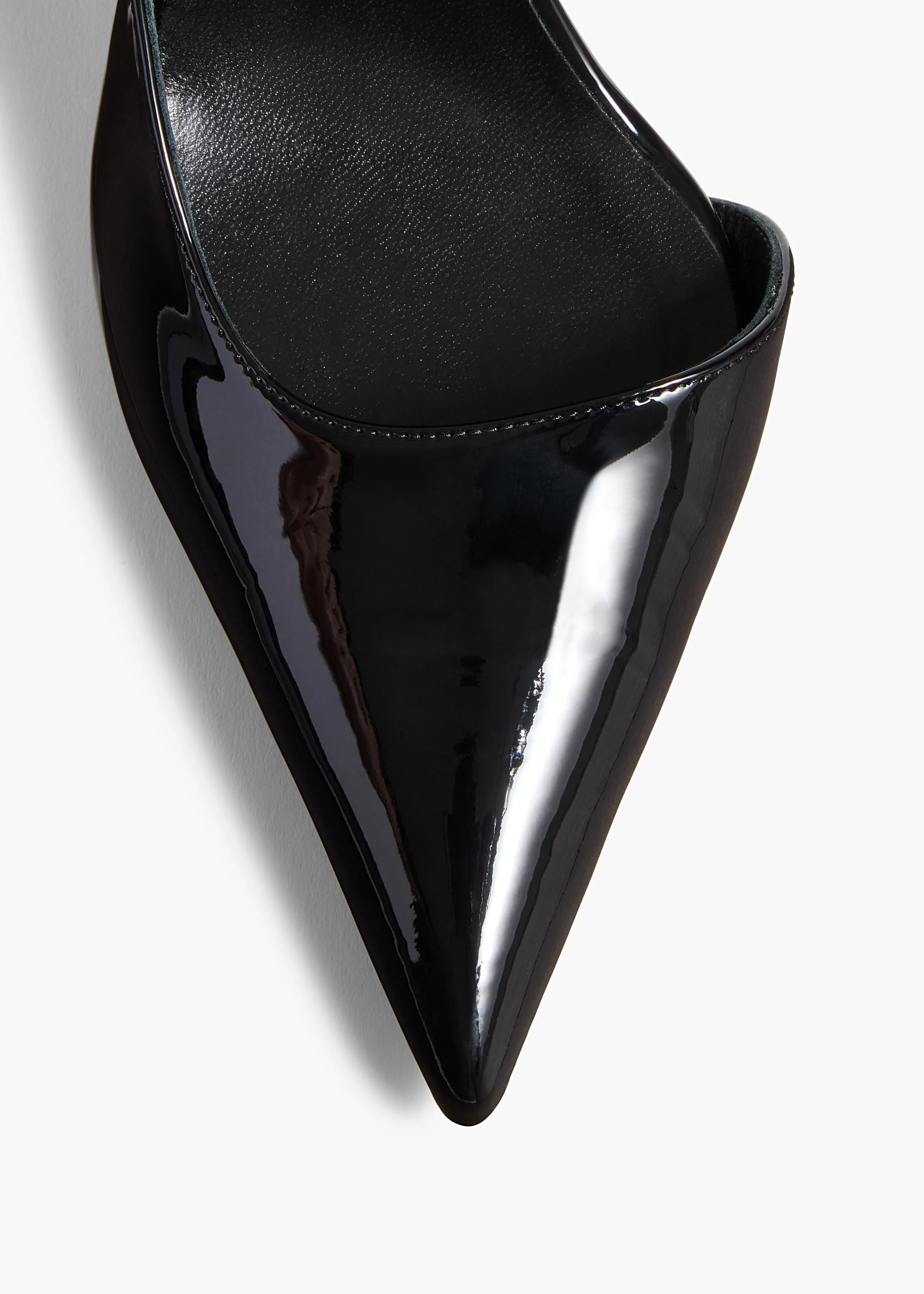 aokiboutique  - Jett D'Orsay Pump in Black Patent Leather