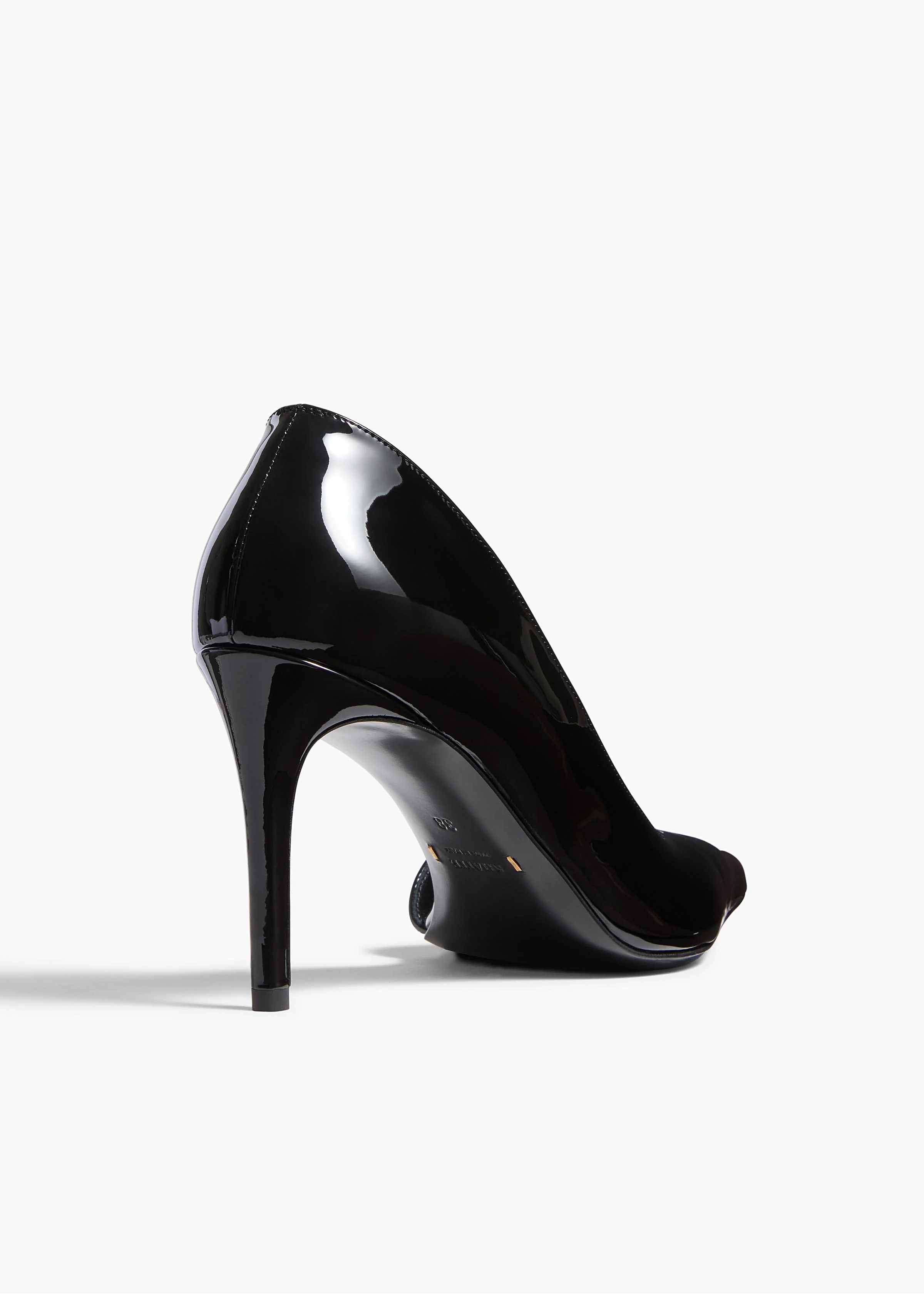 aokiboutique  - Jett D'Orsay Pump in Black Patent Leather