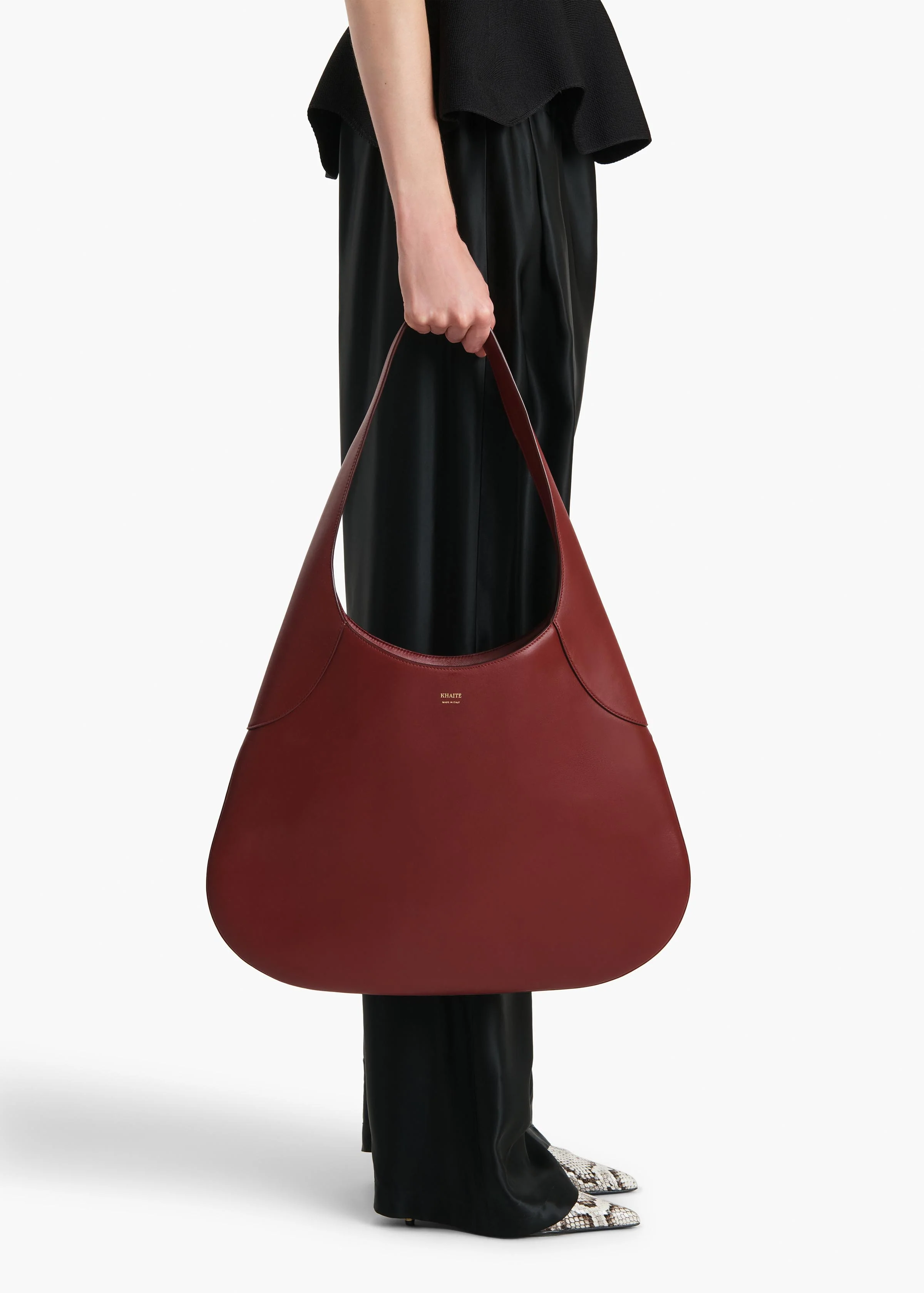 JOAN LARGE HOBO OXBLOOD H1044 875 524 E