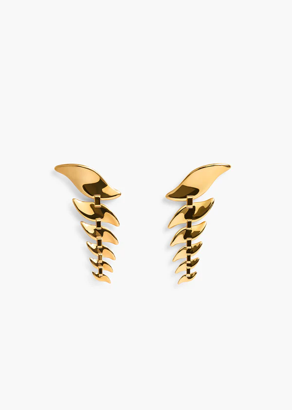 LEAF CASCADING EARRINGS GOLD 10162 006 917 A