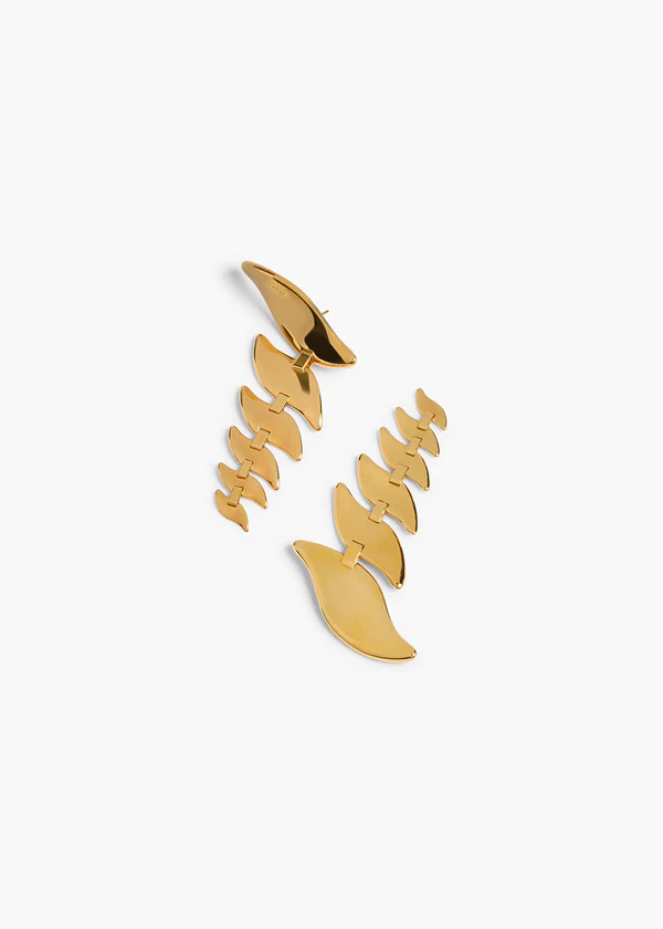 LEAF CASCADING EARRINGS GOLD 10162 006 917 B