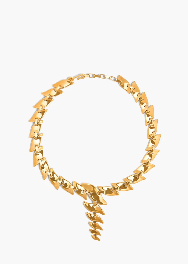 LEAF CHAIN NECKLACE GOLD 10171 006 917 C