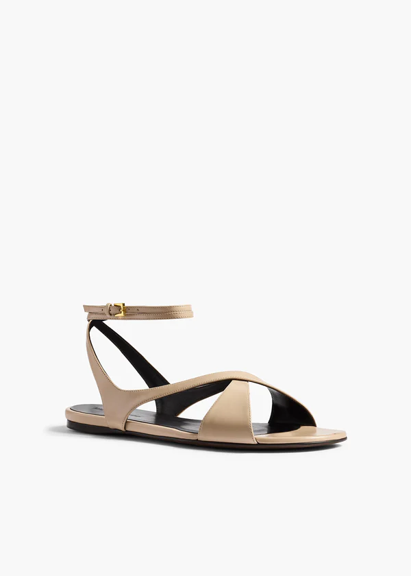 LIRIA ANKLE STRAP FLAT SANDAL NUDE F3125 1027 106 B