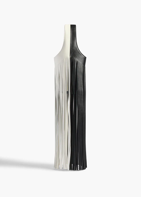 LIVIA SMALL FRINGE BAG BLACK WHITE H2061 890 294 A