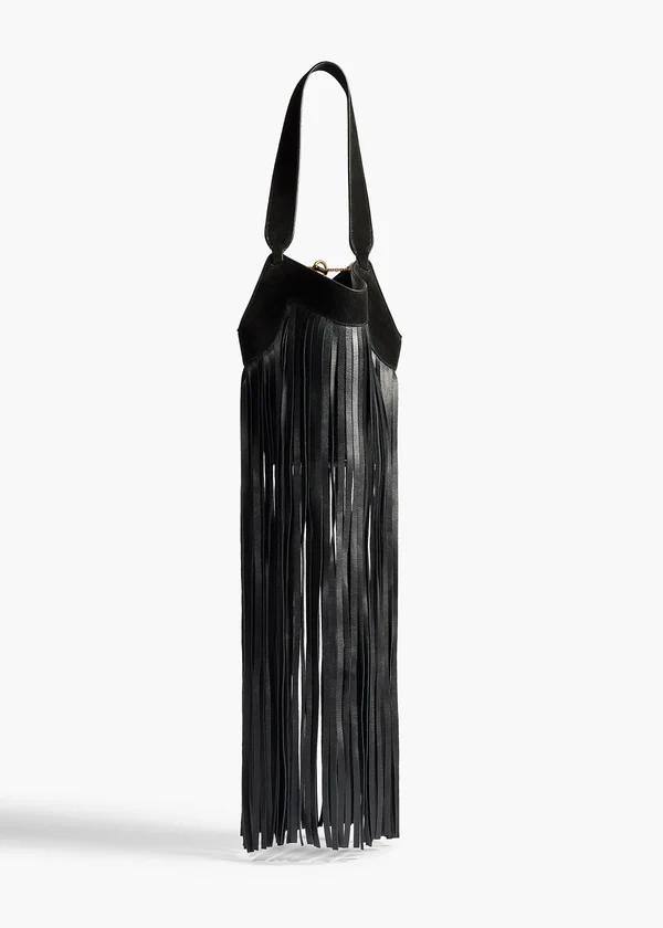LOTUS NANO FRINGE TOTE BLACK H2064 1054 200 A