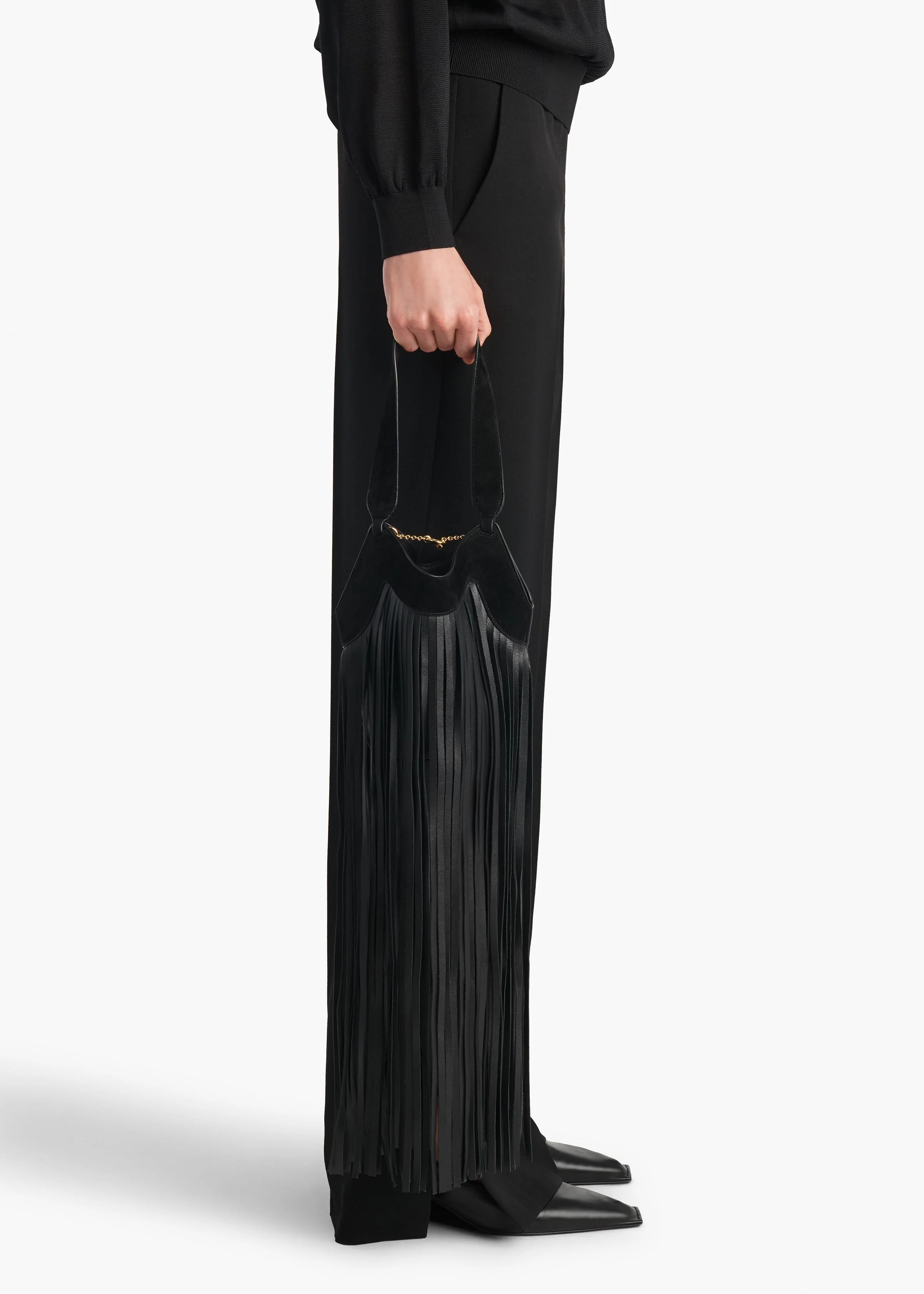 LOTUS NANO FRINGE TOTE BLACK H2064 1054 200 E