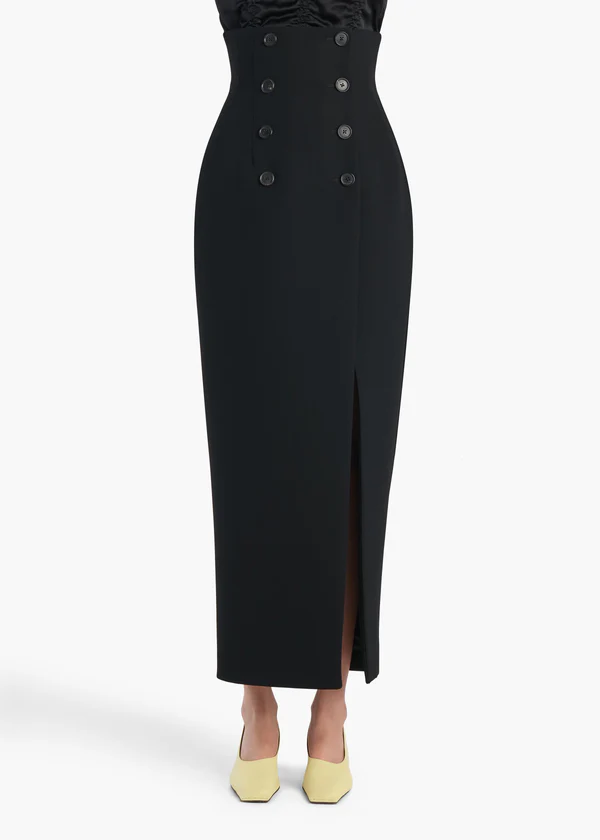 LUIZA SKIRT BLACK DOUBLEFACE 41914114 200 B