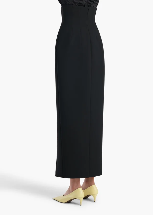 LUIZA SKIRT BLACK DOUBLEFACE 41914114 200 C