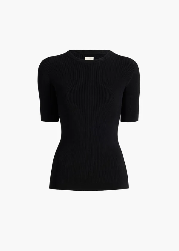 MAJ TOP BLACK VISCOSE 18215429 200 GHOST