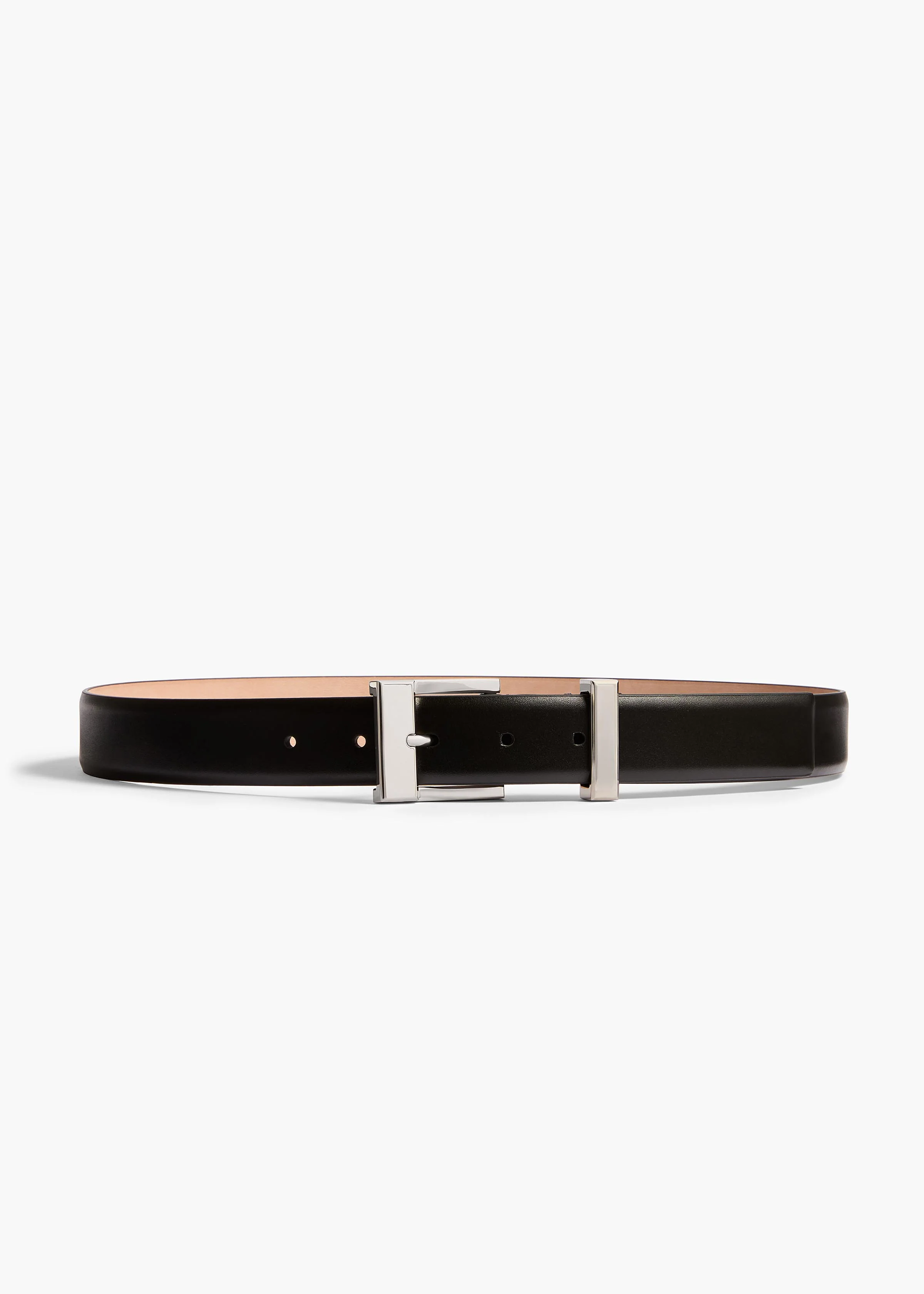 MANHATTAN BELT SILVER 30MM BLACK 10130 763 200 A