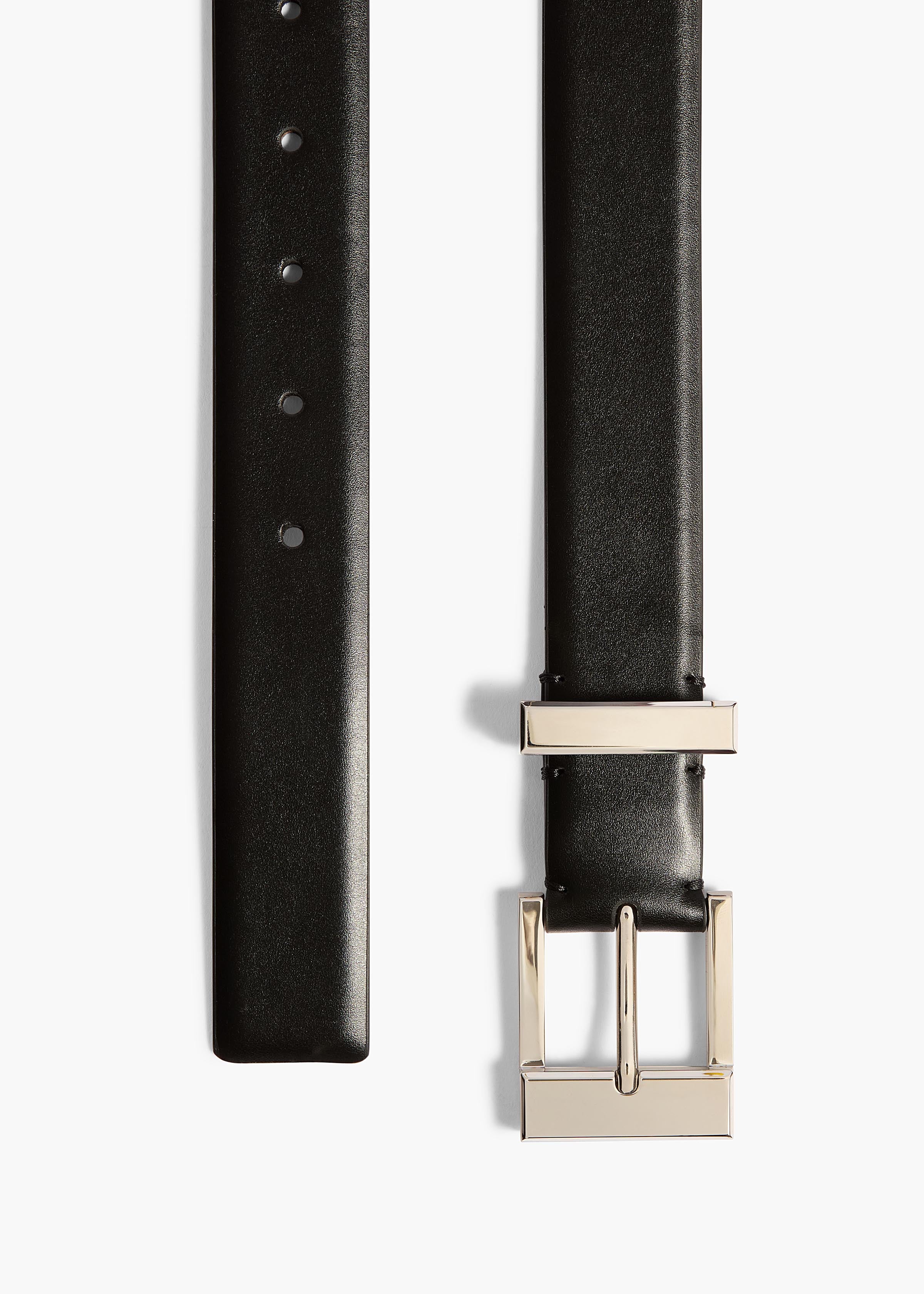 MANHATTAN BELT SILVER 30MM BLACK 10130 763 200 C