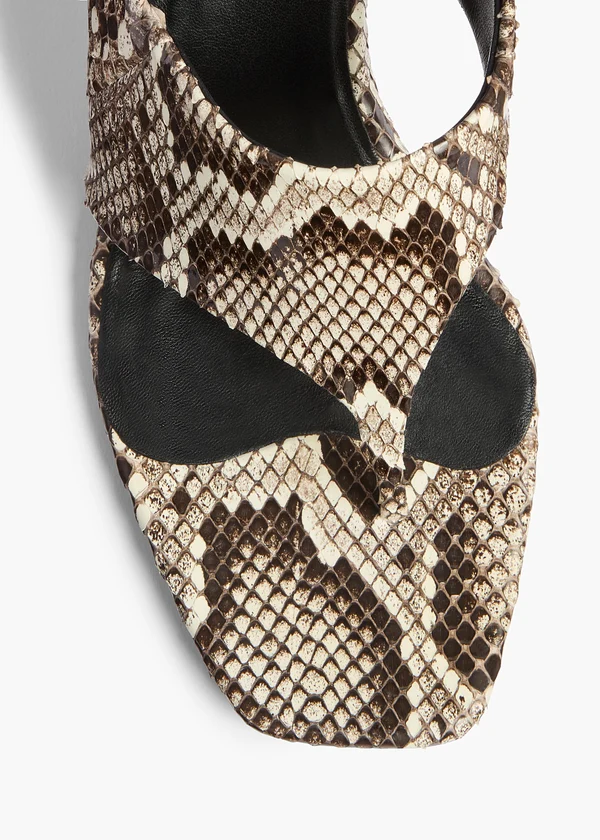 MARLOW MULE 55 NATURAL PYTHON F3108 928 121 C