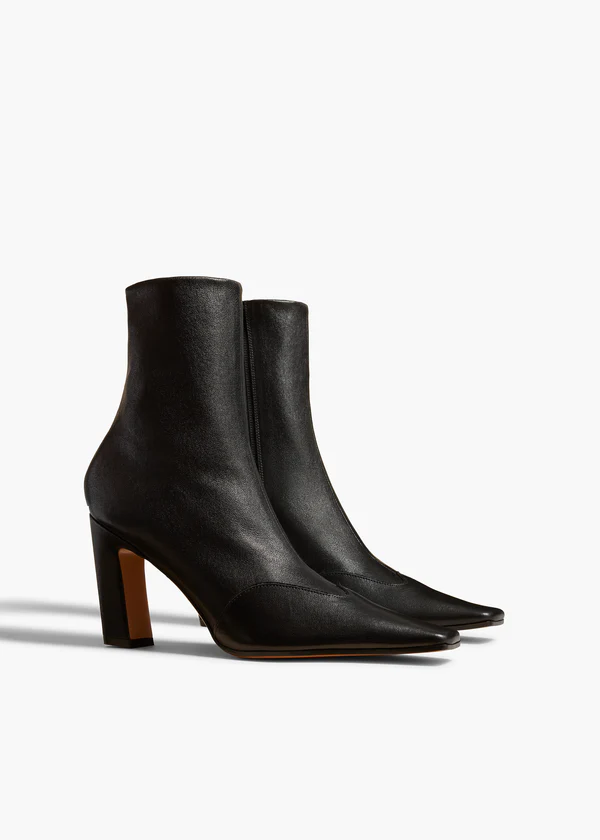Nevada Stretch High Boot in Black Nappa Leather