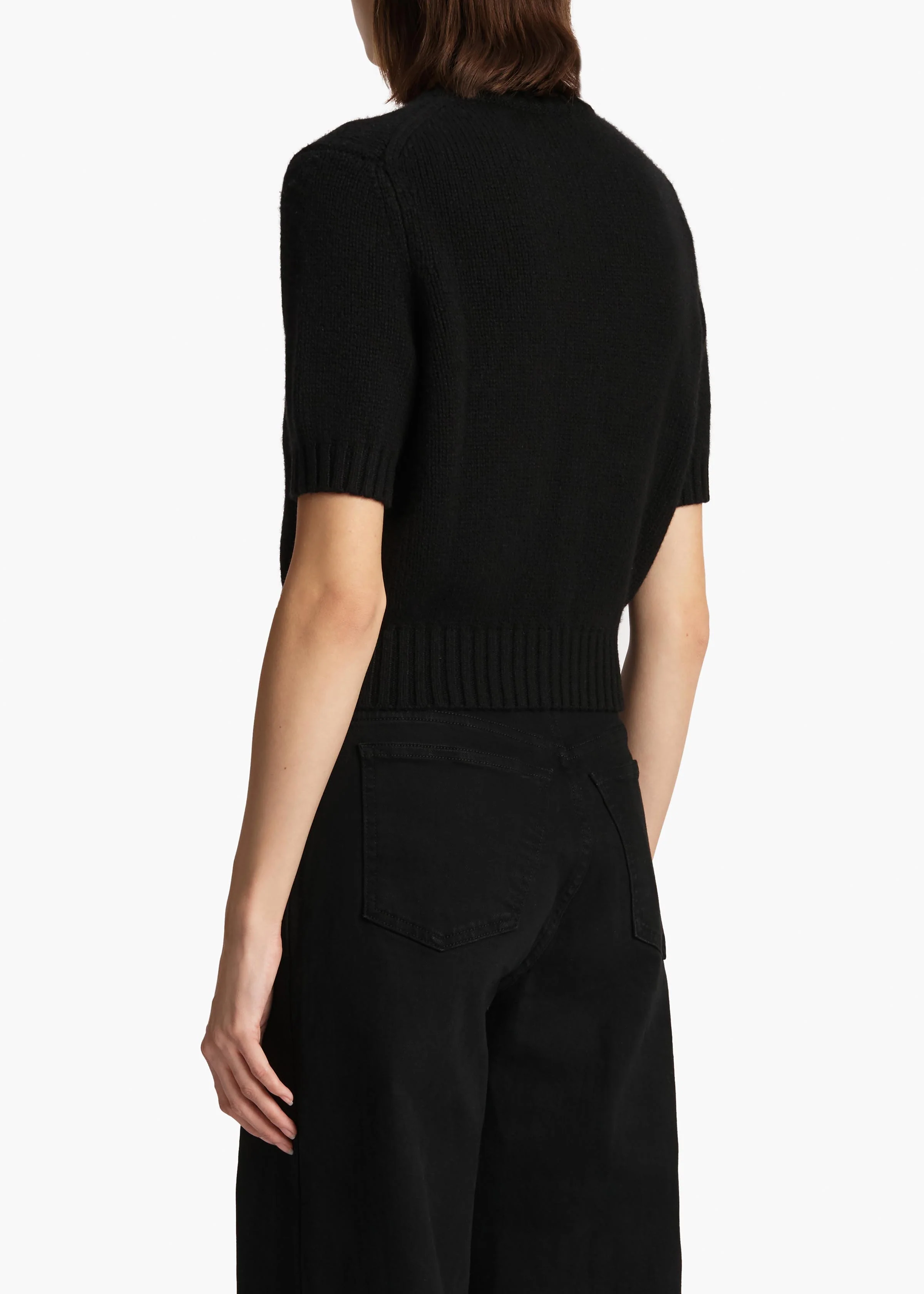 Nora Cardigan in Black BACK VIEW