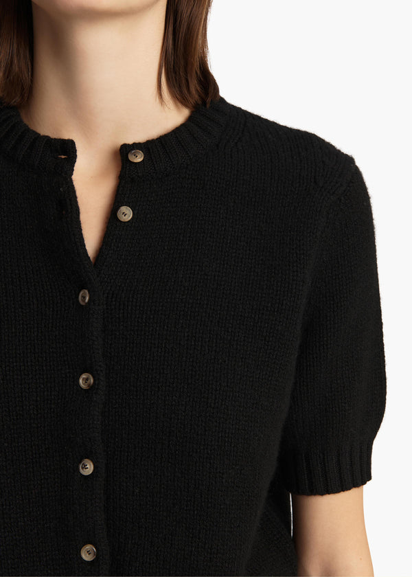 Nora Cardigan in Black DETAILED VIEW 1