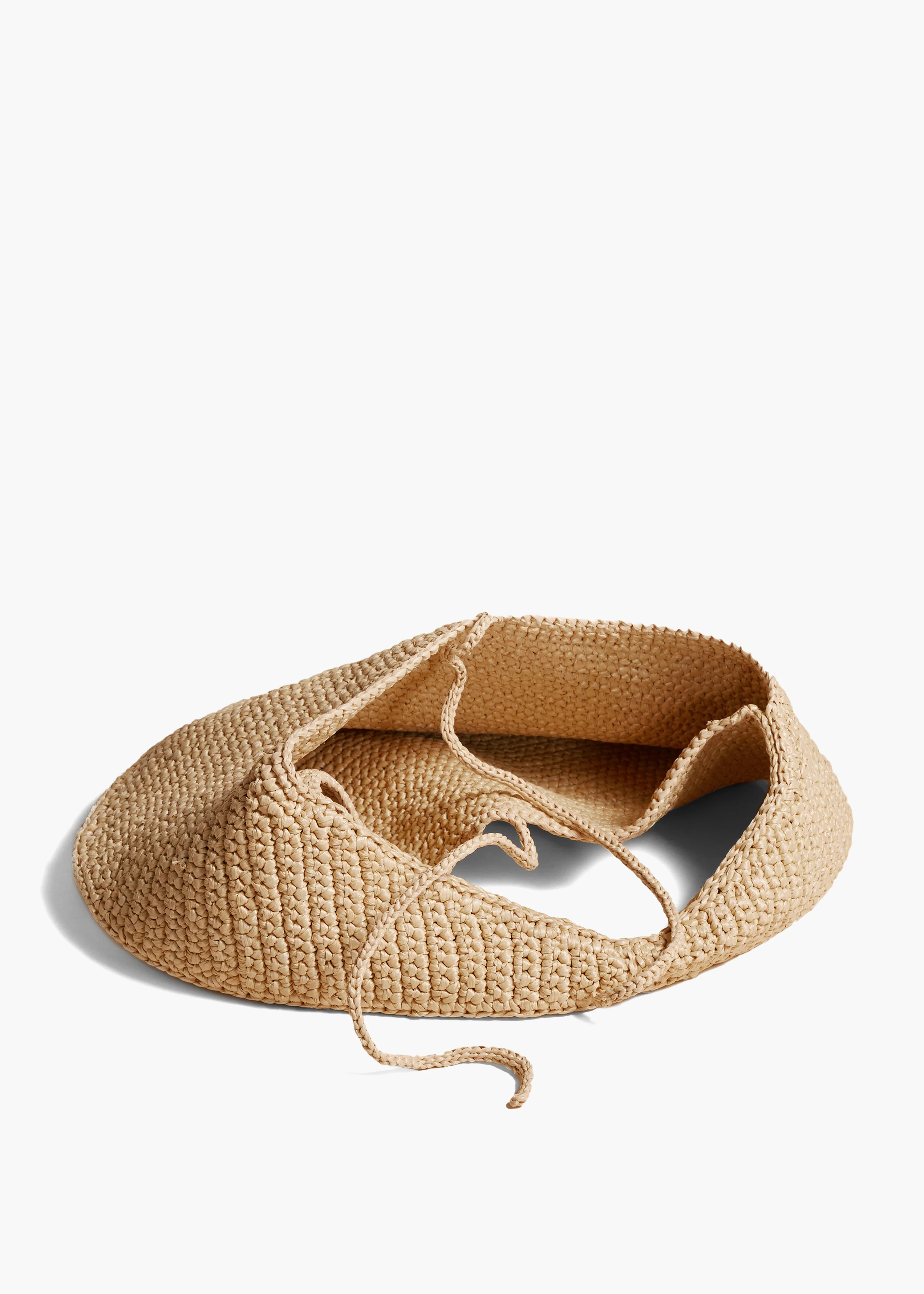 aokiboutique - Medium Olivia Hobo in Natural Raffia