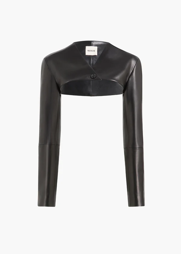 ONNO JACKET BLACK LEATHER 62471012 200 GHOST