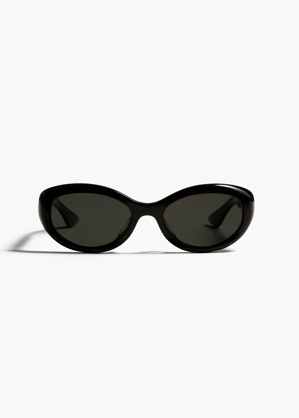 aokiboutique x Oliver Peoples 1969C in Black FRONT VIEW