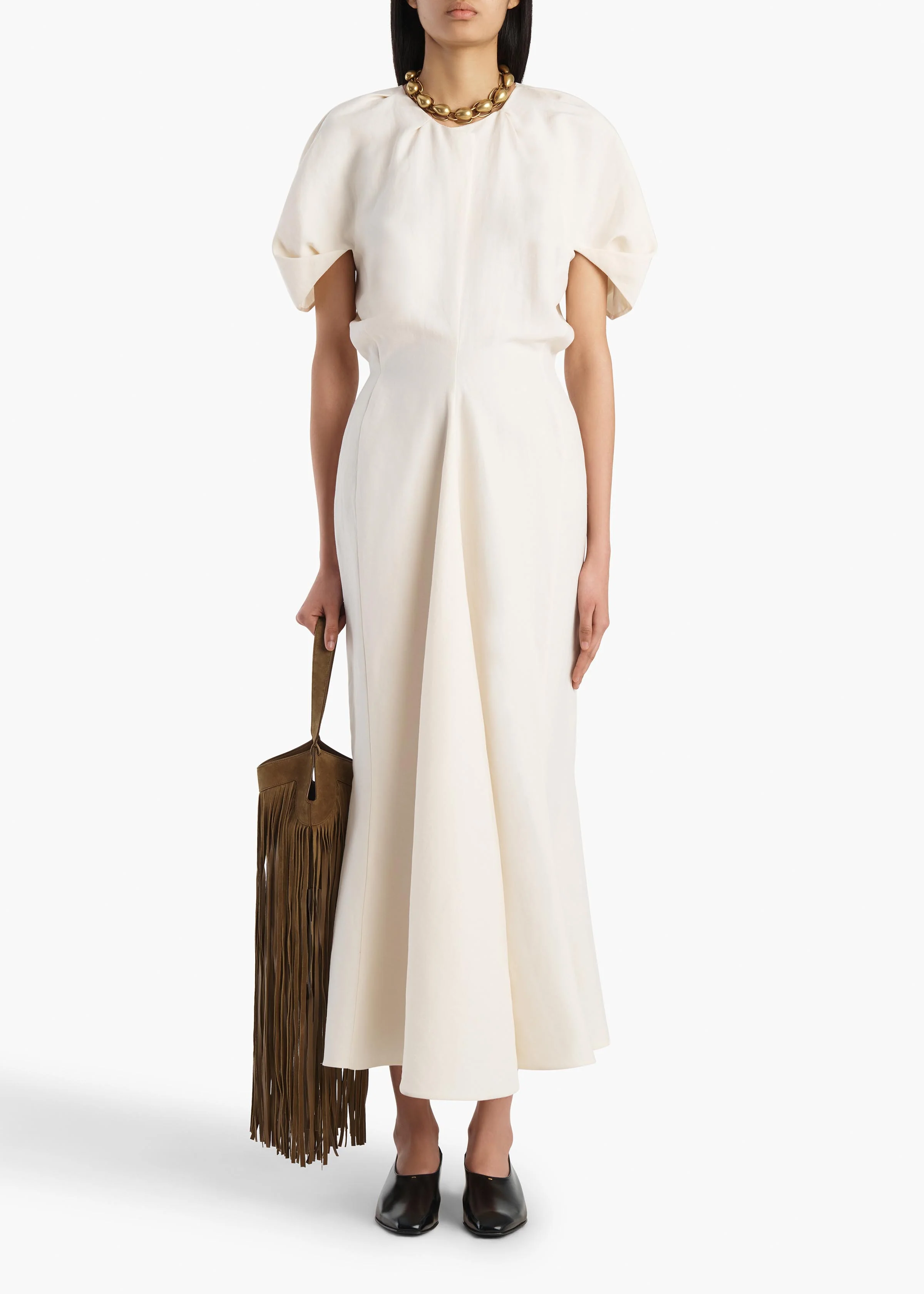 RIA DRESS CREAM 5649232 103 A STYLED