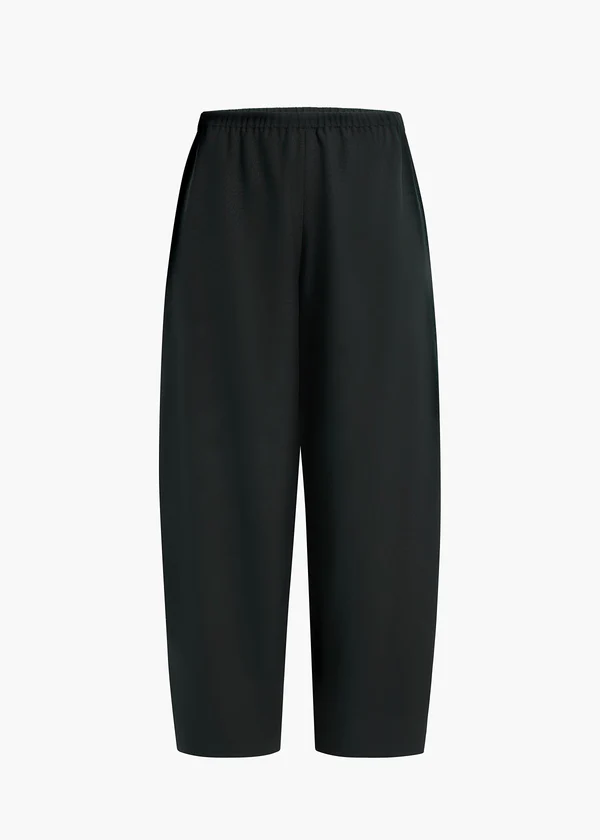 ROMA PANT BLACK WOOL 3212587 099BP GHOST