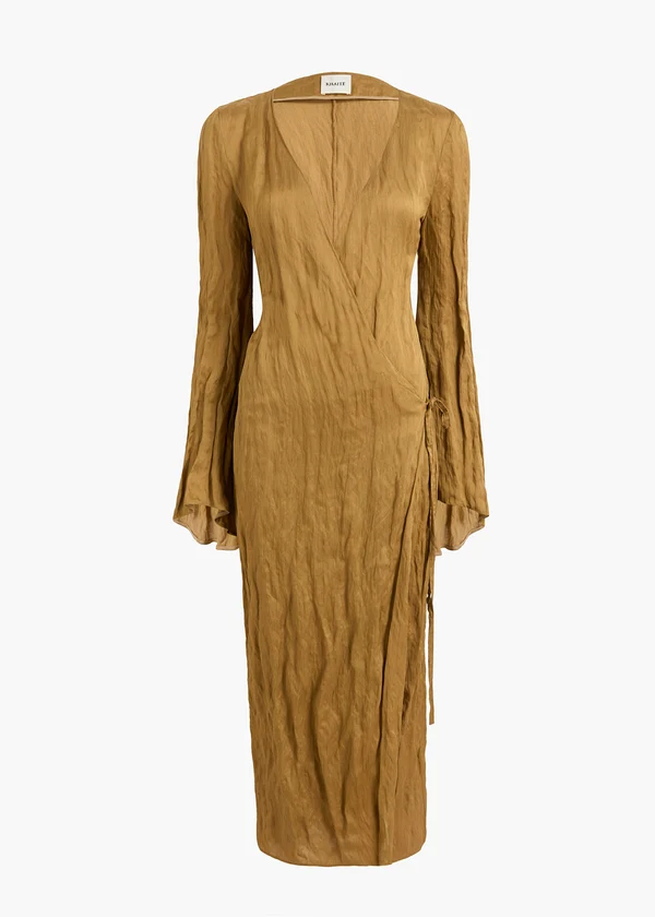 ROMMI DRESS GOLDEN OCHRE 5634466 980 GHOST